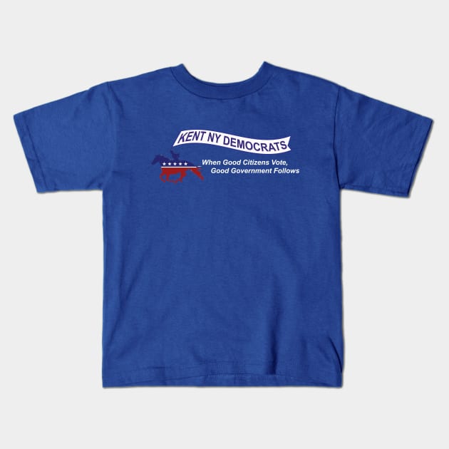 Kent New York Democrats Official Kids T-Shirt by SunkenMineRailroad